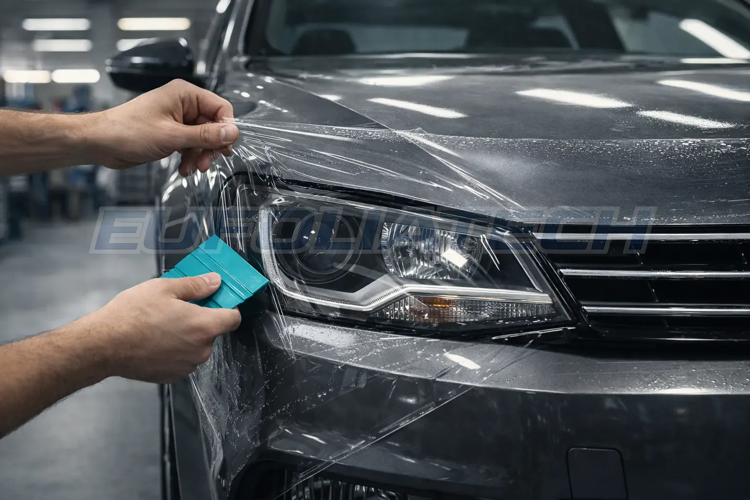 Első lámpa védő fólia kavicsfelverődés ellen